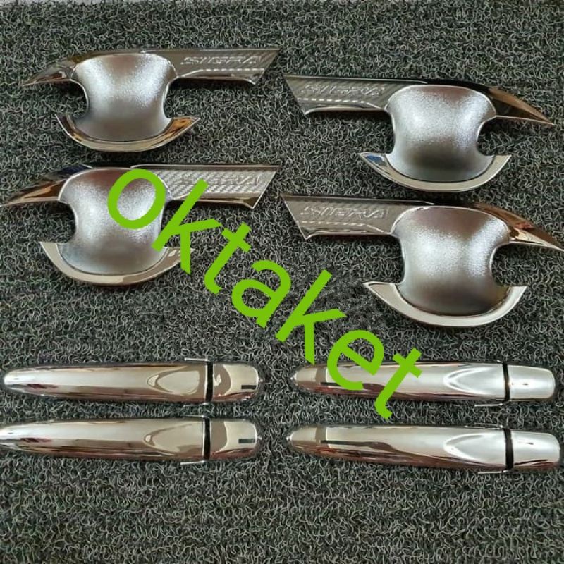 Paket outer handle mobil Calya Sigra chrome