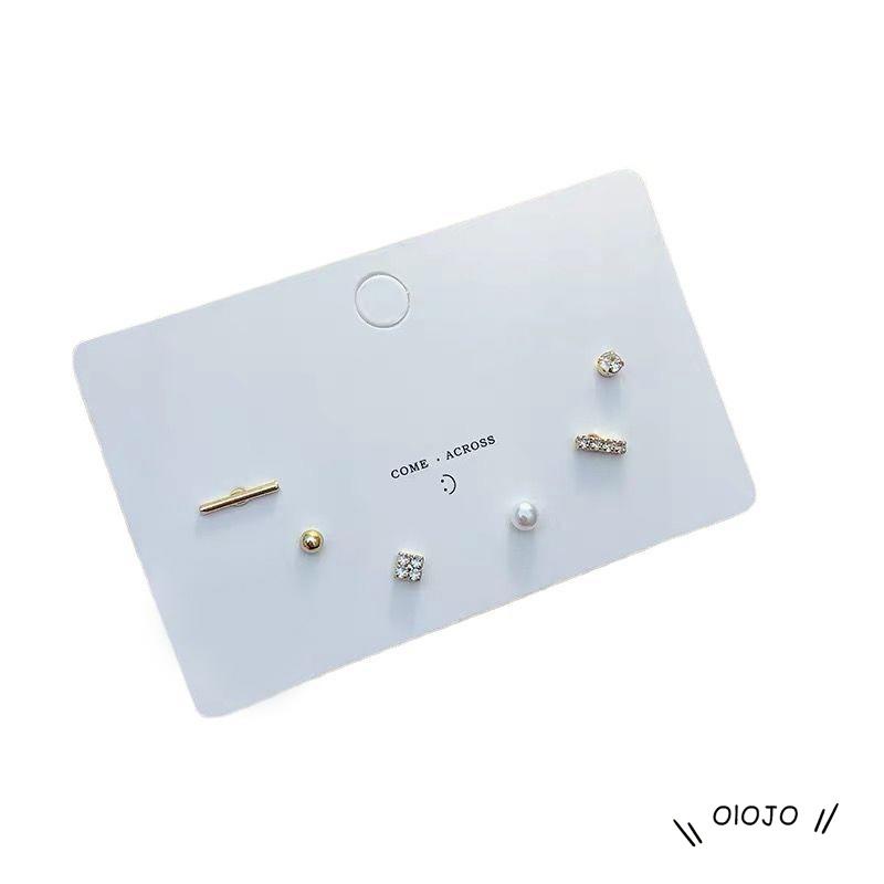 5 / 6PCS / Set Anting Tusuk / Stud Model Campur Untuk Wanita - ol2