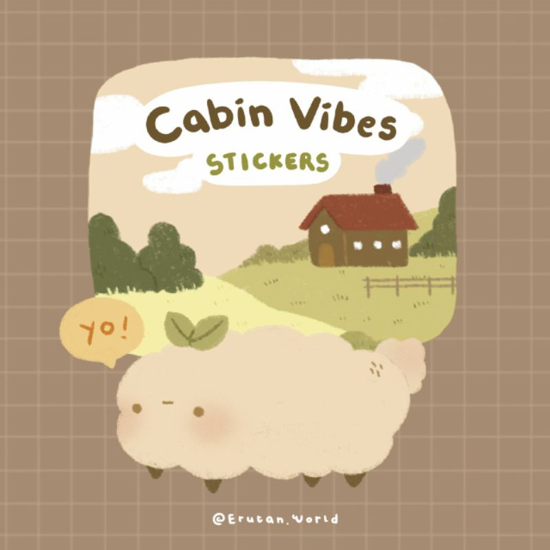 

cabin vibes sticker | erutan.world