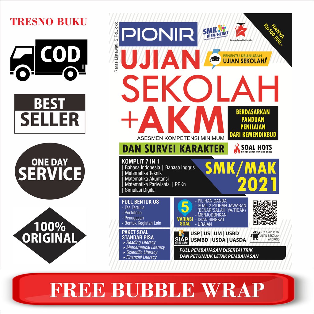 PIONIR UJIAN SEKOLAH + AKM & SURVEI KARAKTER SMK/MAK 2021 TERBARU
