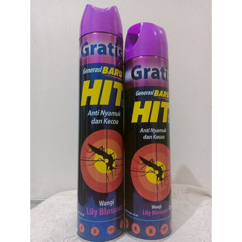 HIT Anti Nyamuk dan Kecoa Aerosol 600 ml , 415 ml , 200 ml