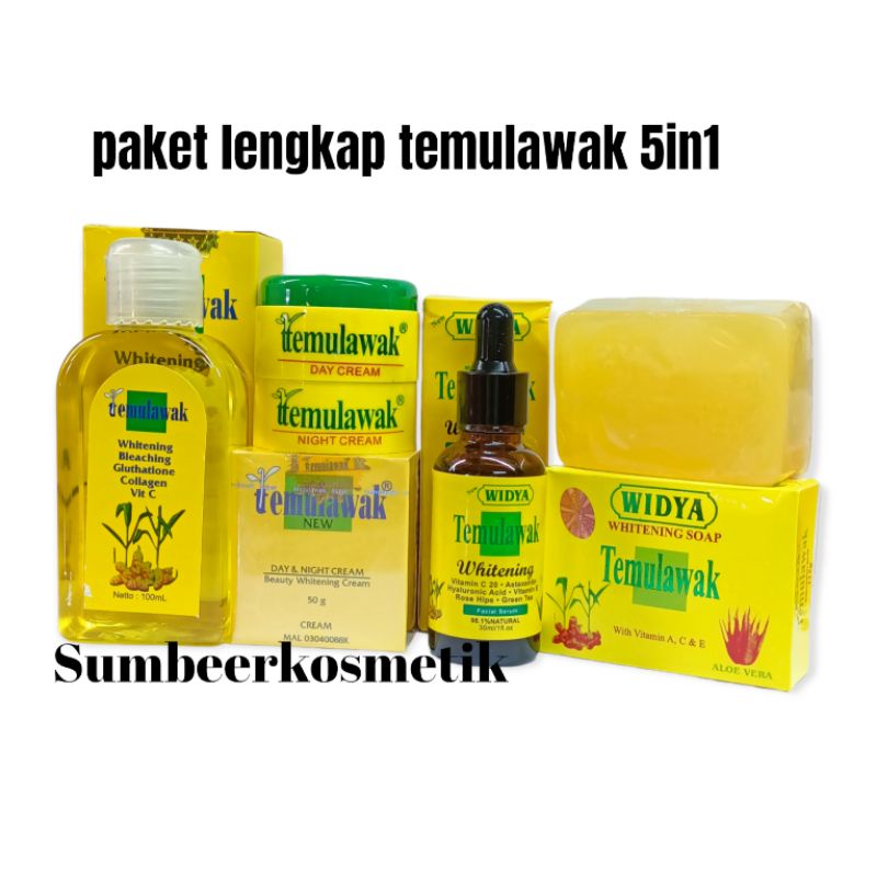 PAKET LENGKAP TEMULAWAK ORIGINAL | CREAM TEMULAWAK ORI SIANG MALAM