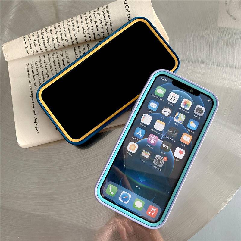 Case Pelindung Bahan Silikon Anti Jatuh Untuk Iphone 13 11 12 Pro Max 7 8 Plus X Xs Max Xr Se 2020