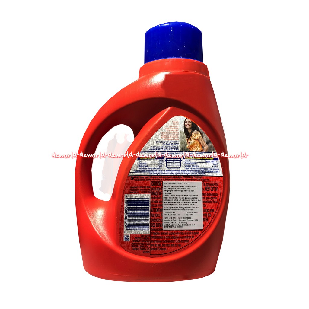 Tide Original 1.09L Scent Liquid Laundry Detergent Sabun Cuci Baju Cair Taid Ori