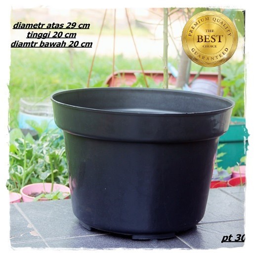 Pot 30 Hitam Pot Tanaman Hias Pot 30 Cm Hitam Tebal Murah Grosir Bibit Pot Bunga Pot 30 Murah Grosir