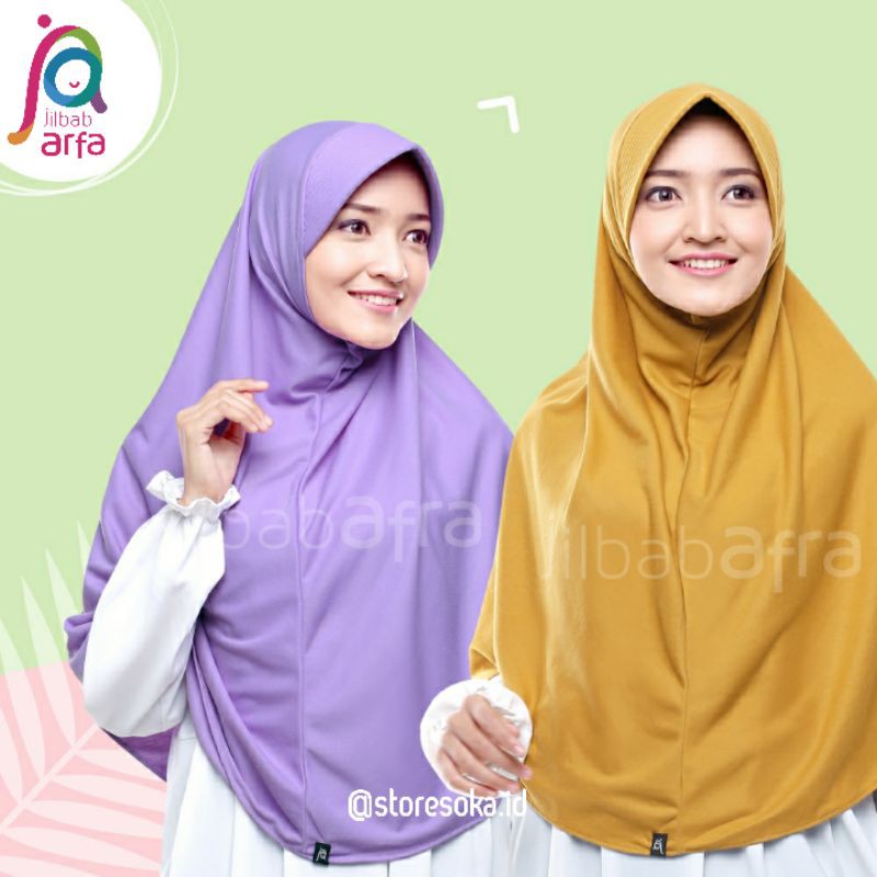 Jilbab Afra ( Jilbab Arfa ) Bergo Beria Pet Standar Size M - Jilbab Instan Bahan Kaos Adem &amp; Lembut