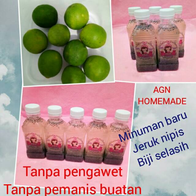 

Es jeruk nipis bijih selasih