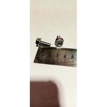 BAUT 10 PAYUNG PUTIH FLANGE M6×15MM GREADE ORIGINAL