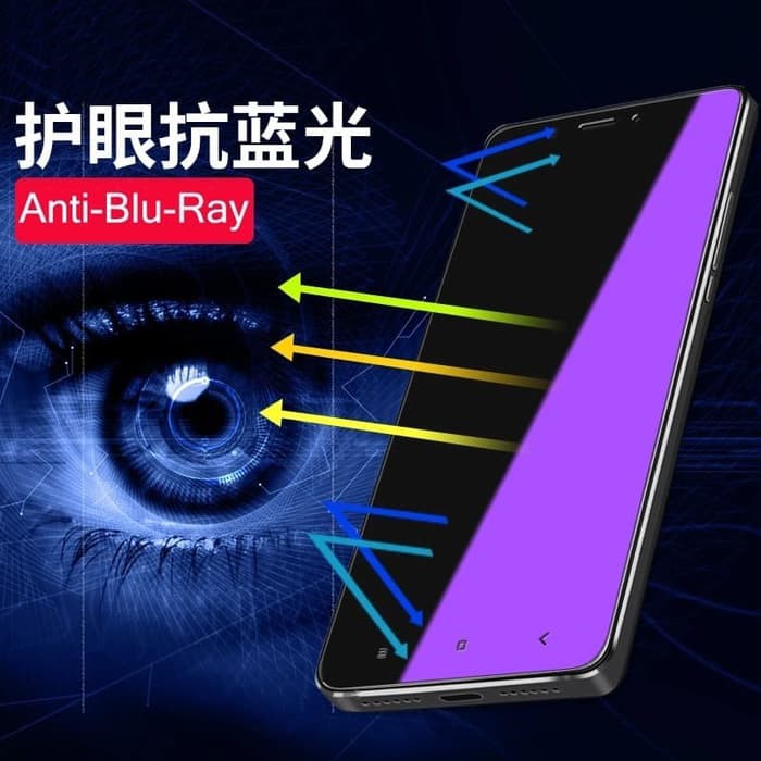 NA - Tempered Glass Blue Light Oppo A1K - F7 - F9 - A3S - A7 - A5S Tempered Anti Blue Light