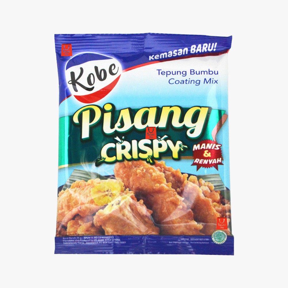 

Kobe Tepung Pisang Crispy Tepung Bumbu Untuk Pisang Goreng Manis & Renyah - 75gr