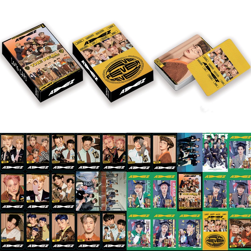 30pcs Kartu Lomo Foto Kpop ATEEZ Album