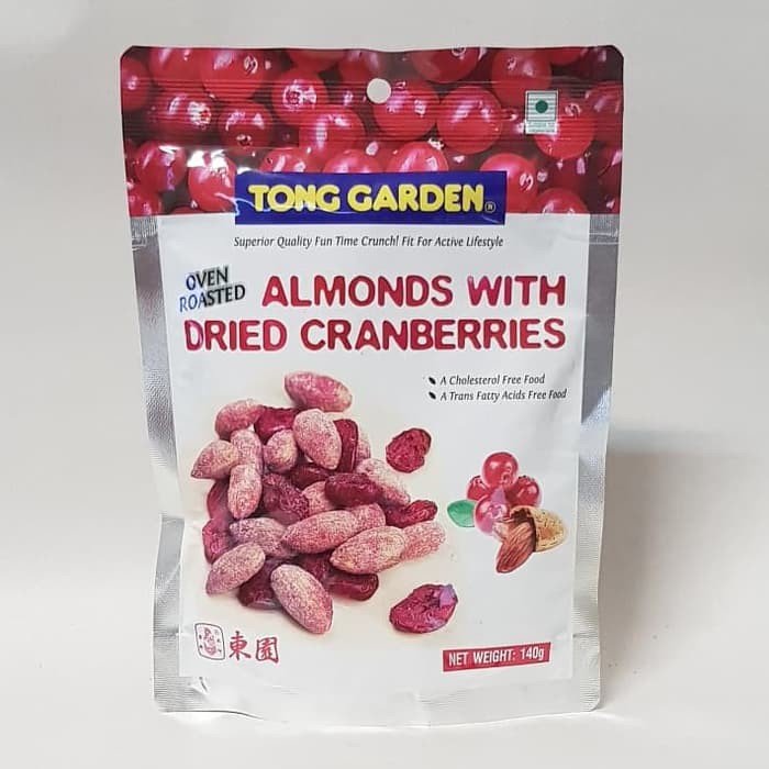 

TONG GARDEN OVEN ROASTED ALMONDS WITH DRIED CRANBERRIES 140 GR
