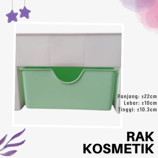 RAK KOSMETIK MINI STORAGE LACI MAKE UP / WADAH SKIN CARE PERHIASAN SERBAGUNA