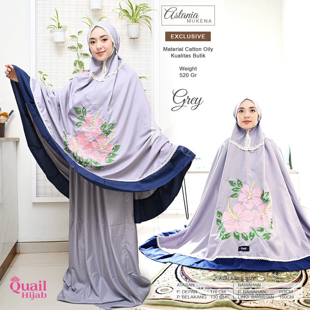 Mukena Dewasa Couple Astania ori Quail