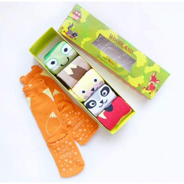 Happy Baby WOODLAND 6-12m / kaos kaki bayi