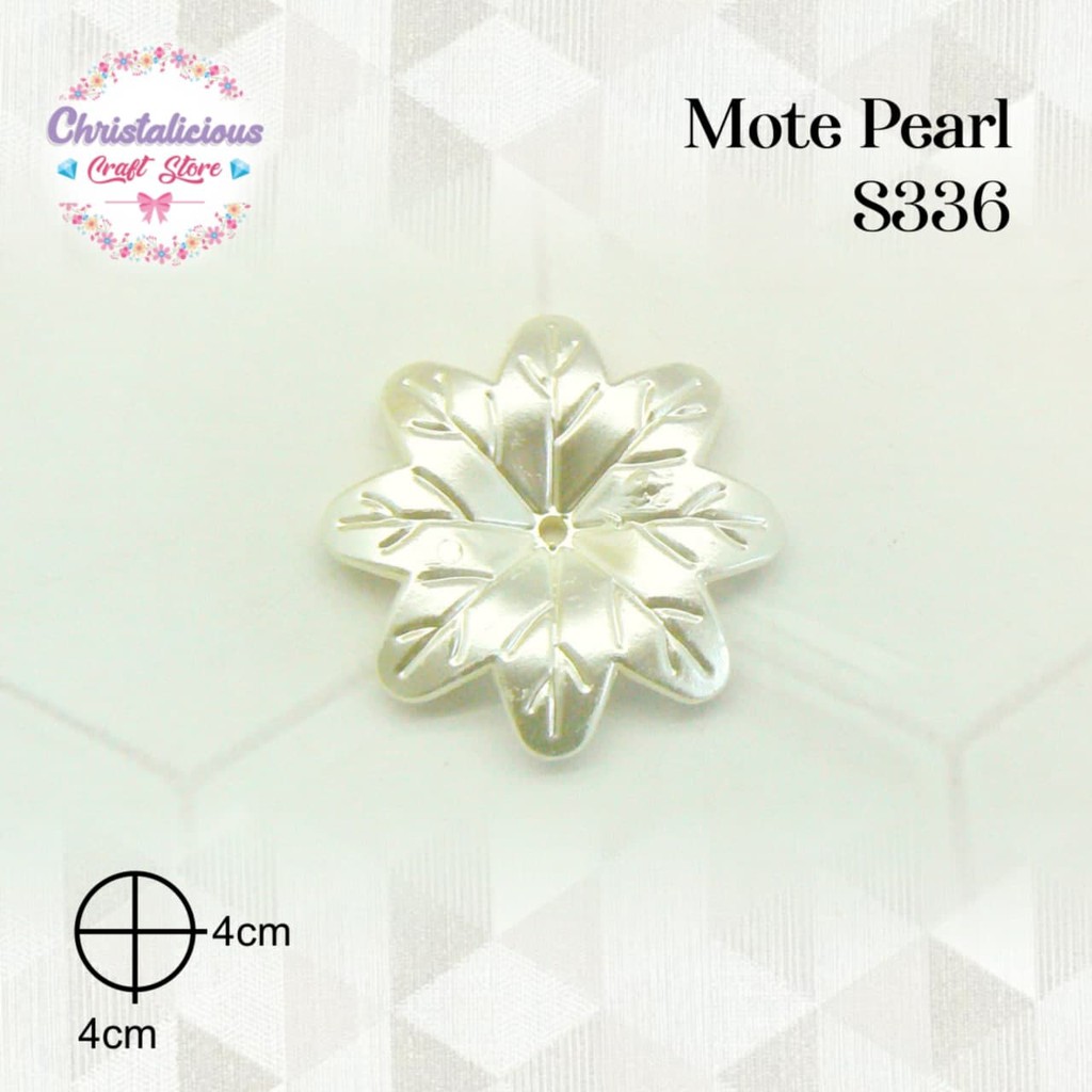 Aplikasi akrilik mote bunga bahan craft, akrilik bahan aksesoris, akrilik bunga, bunga akrilik putih