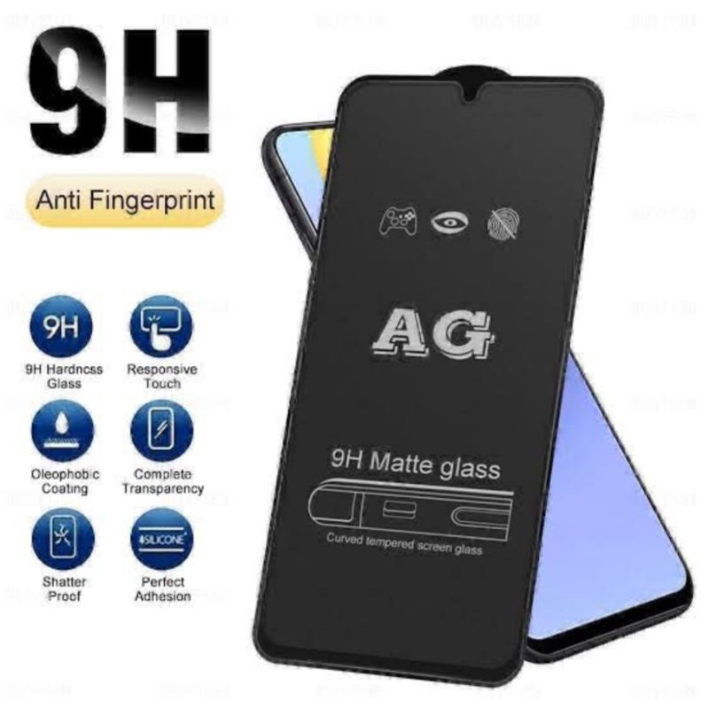 Tempered Matte Glass Full 10D Anti Minyak Oppo A57 2022 A57 4G A57 5G A77 2022 A97 2022