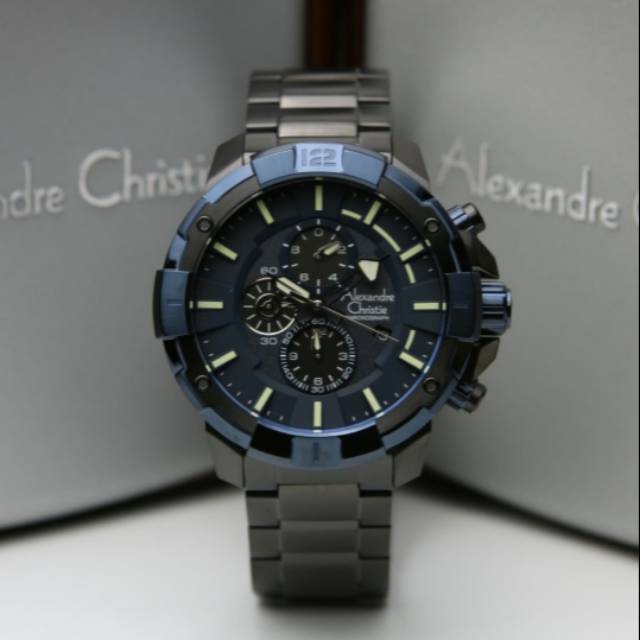 ALEXANDRE CHRISTIE AC 6551 MC BLACK BLUE AC6551 PRIA ORIGINAL
