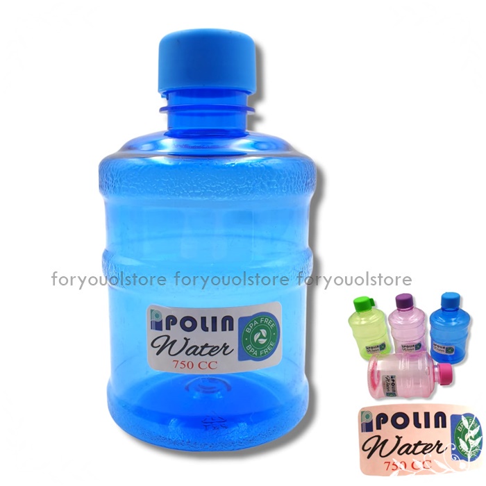 Botol Minum GaloBotol Air Minum Plastik BPA FREE - Botol Minum Bentuk Galon Warna/Botol Minum Unik/ Water Bottle/ My Bottle Galon Air Mini 750ml Water Bucket