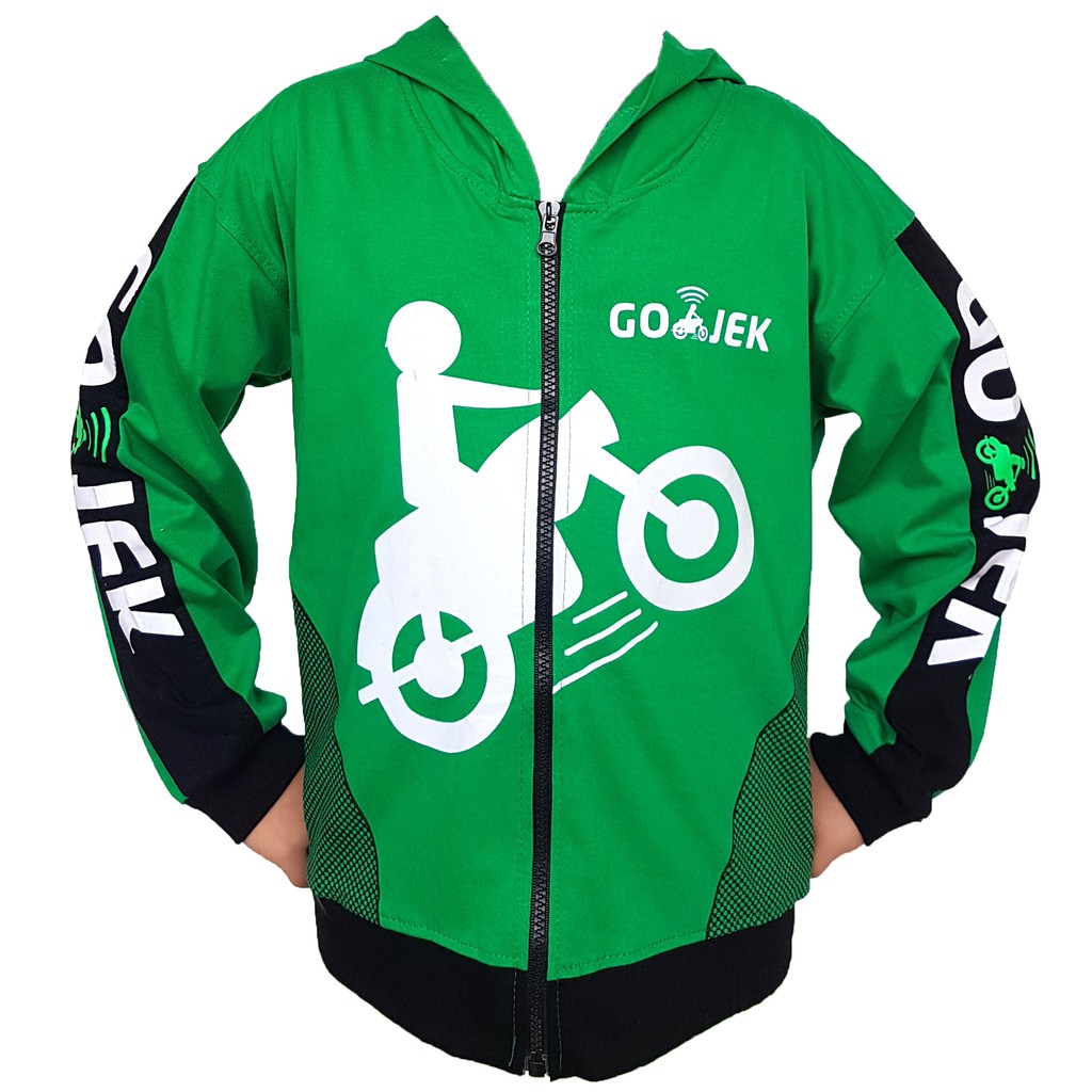 Baju Jaket Hoodie Anak Gojek Go Jek