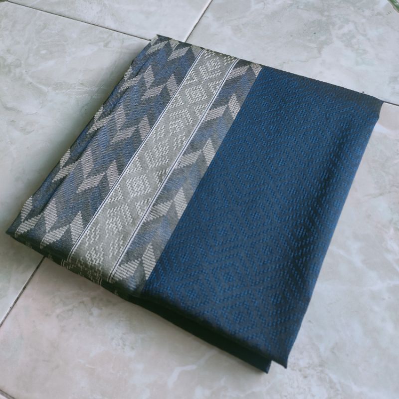 Songket Baroon Biru Navy | Tenun Songket Navy | Kain Songket Baron Navy