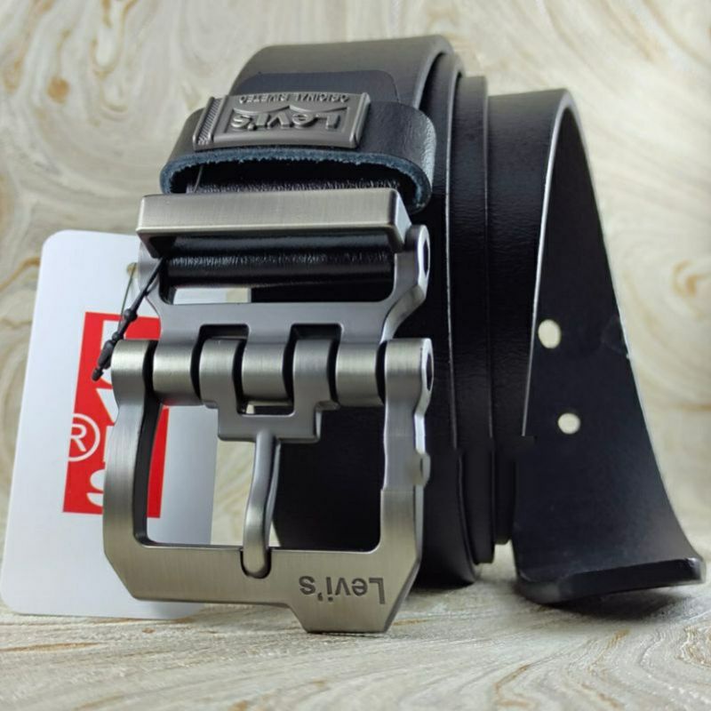 Ikat pinggang pria kulit asli best seller genuine leather gesper pria kepala robot