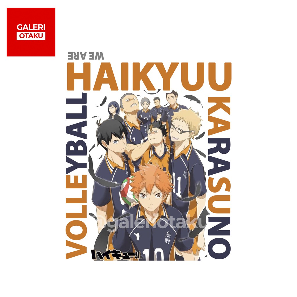 Galeri Otaku Totebag Kanvas Anime Haikyuu Karasuno Team - Kanvas Premium Grade A