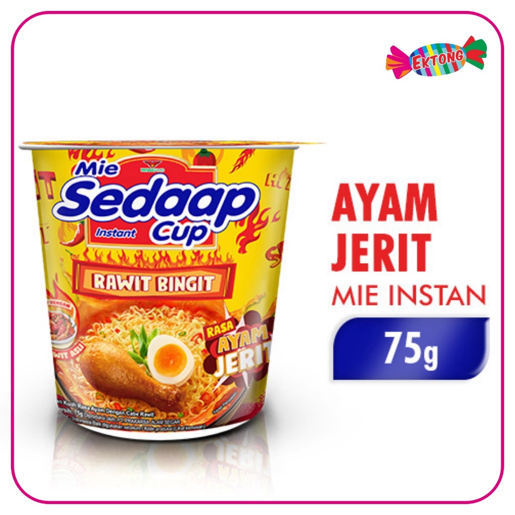 

SEDAAP CUP MIE AYAM JERIT 75 GR