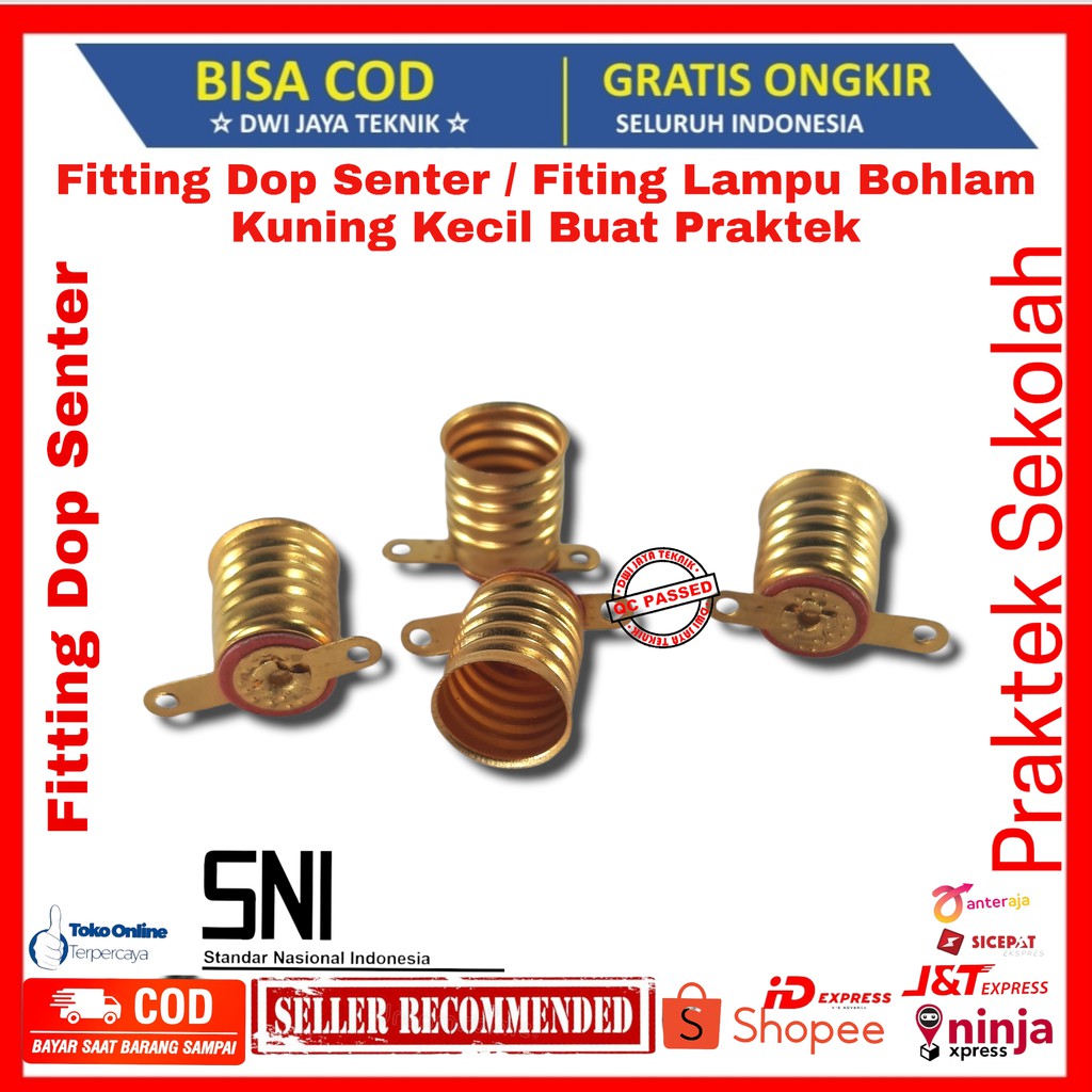 Fitting Dop Senter / Fiting Lampu Bohlam Kuning Kecil Buat Praktek