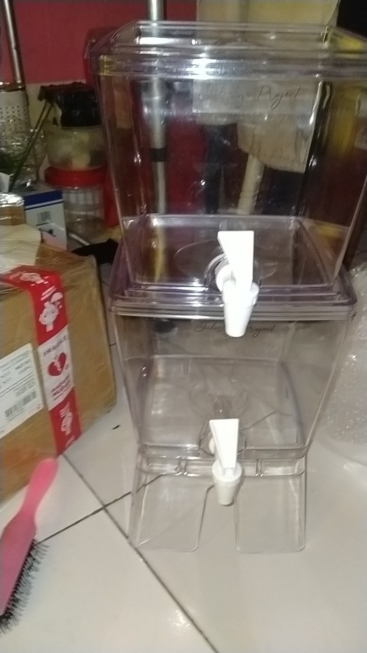 Dispenser Air Praktis/dispenser Pesta Teko Air Minuman Juice Portable Crio Juice & Water Dispenser 2susun