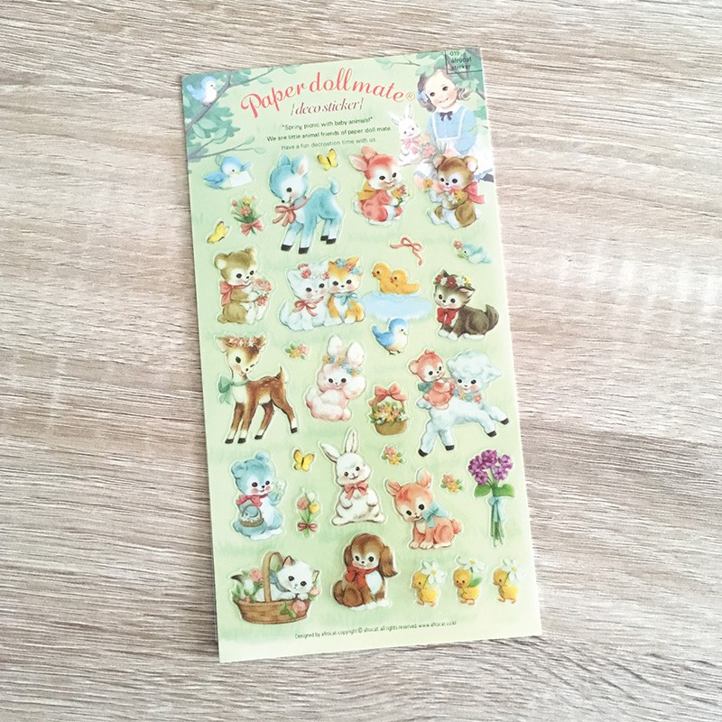 

Paper Doll Mate Picnic Diary Deco Stickers (Stiker Dekorasi)