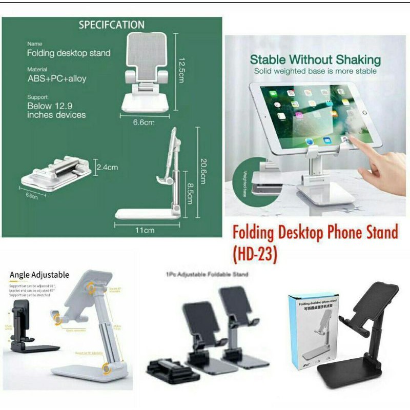 Folding Desktop Phone Stand HD - 23