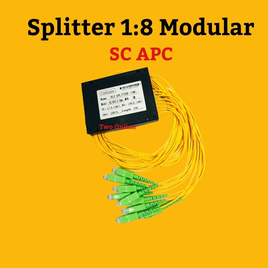 Passive splitter / pasif spliter 1:8 fiber optic MODULAR - UPC-MODULAR