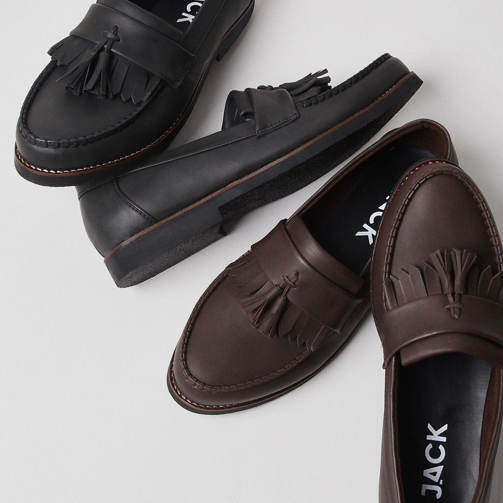 AARON |ManNeedMe x Jack| Sepatu Vintage Pria | Sepatu Pantofel Formal