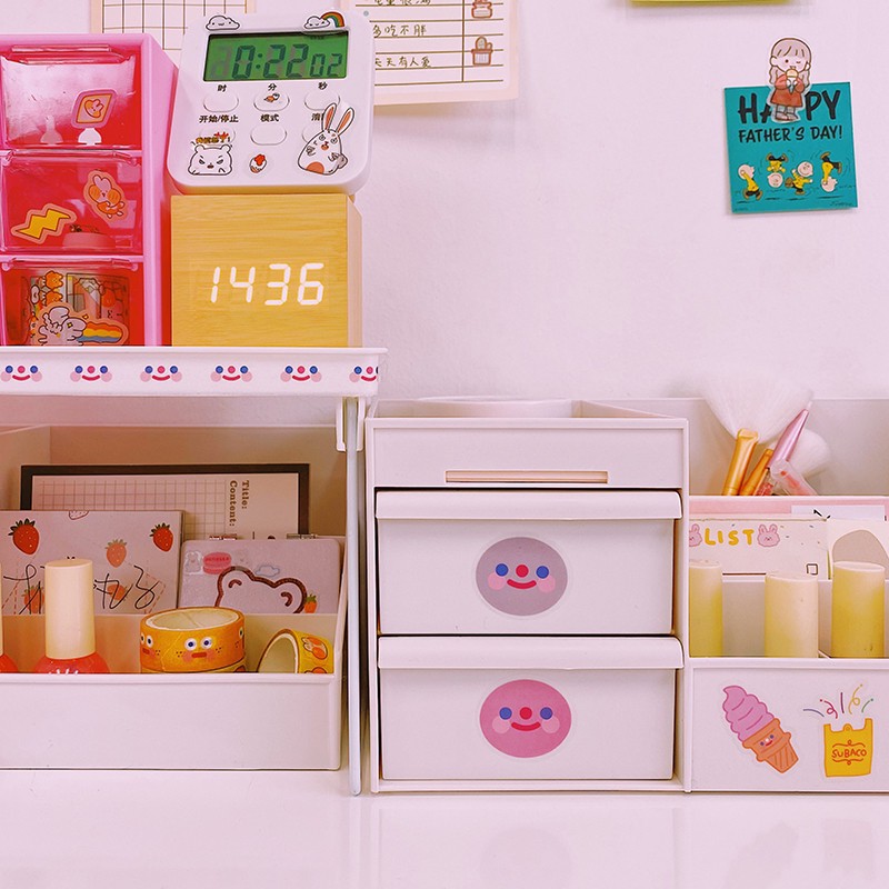 MARKAS  HL0124 Rak Kosmetik Kotak Penyimpanan Skincare Make Up Storage Box Organizer Serbaguna