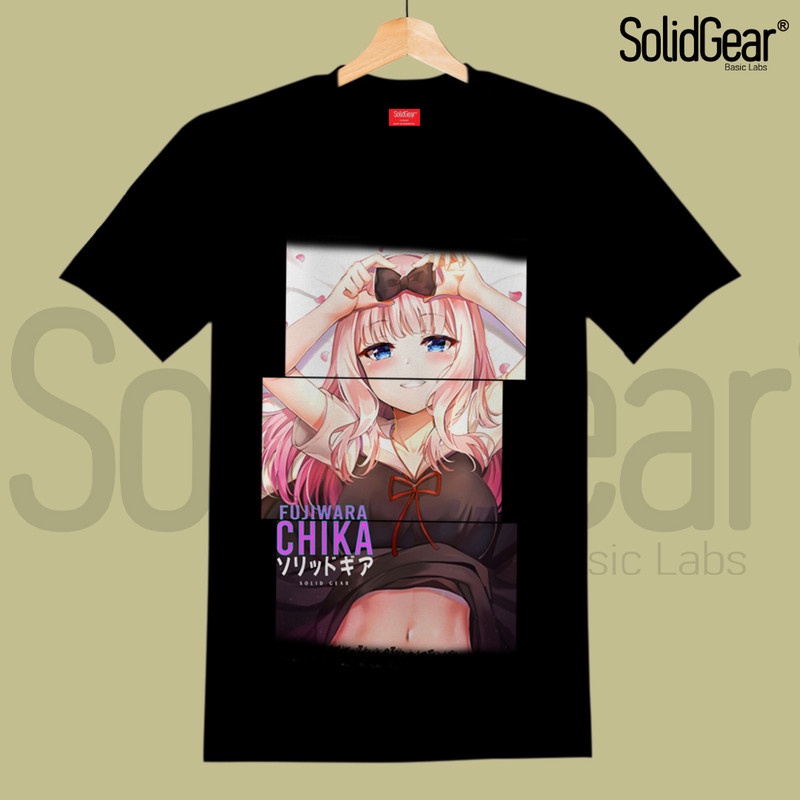 Kaos Distro Bahan Katun Motif Anime Chika Fujiwara