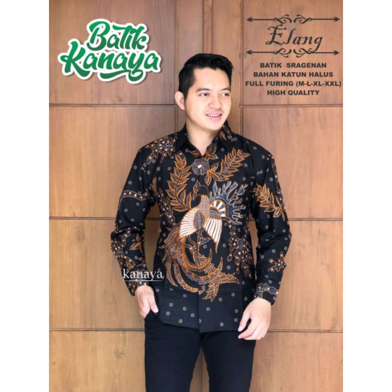 Kanaya Baju Batik Pria Full Furing Motif ELANG