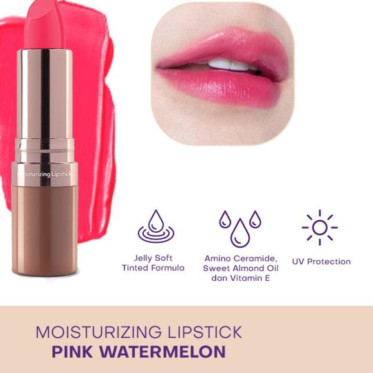 ☋ Marina Glow Ready Moisturizing Lipstick - Lipstik - 01 Pink Waterme ➴