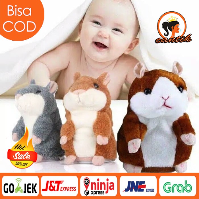 BONEKA HAMSTER LUCU BISA BICARA / TALKING HAMSTER / MAINAN ANAK BAYI / TALKING TOM