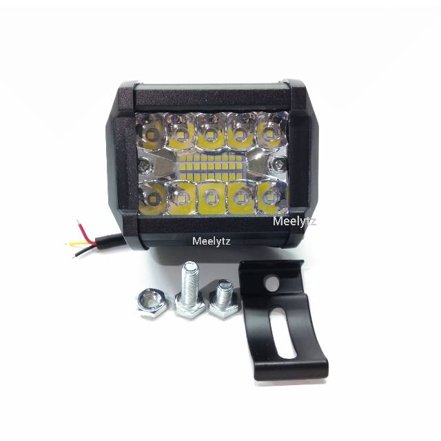 Lampu tembak sorot LED CWL 20 LED mata 3 susun terang dan kedip 12v - 36v 20watt 6000K