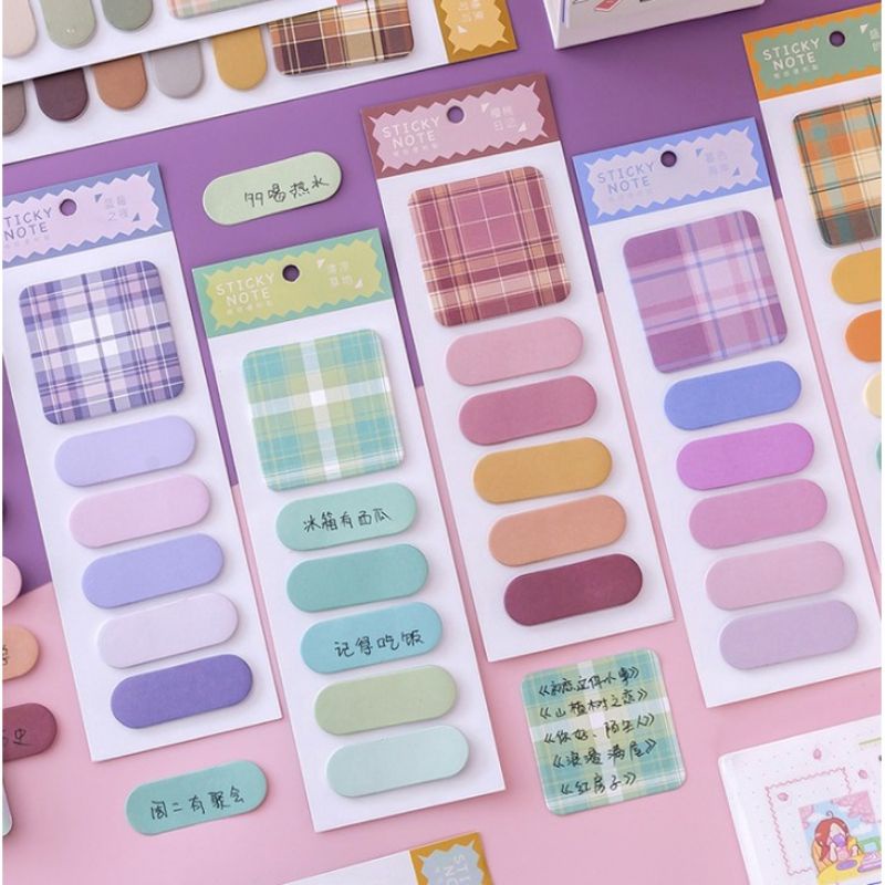 

GAEKOPEDIA || 120 Lembar/Pack Sticky notes pattern korean Memo cute cartoon
