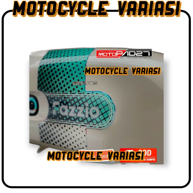 Motopad27 Sticker resin timbul stiker Body samping Yamaha fazzio premium