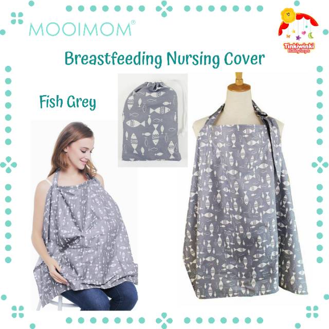 MOOIMOM BreastFeeding Nursing Cover Apron Celemek Menyusui