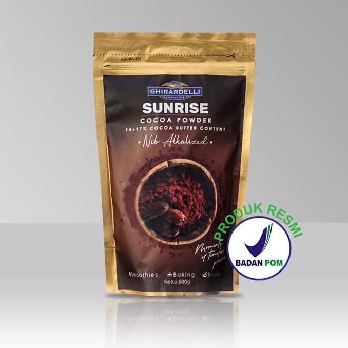 

31.87-Kue- Ghirardelli Sunrise Premium Usa Cocoa Powder Unsweet 500Gr -Terlengkap-Termurah-Dijamin.