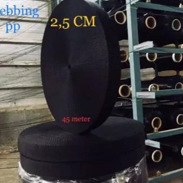 

<VuC ✪> Tali Webbing polypropylenel ~ PP / 2,5 cm harga 1 roll 45 meter //Baru.datang
