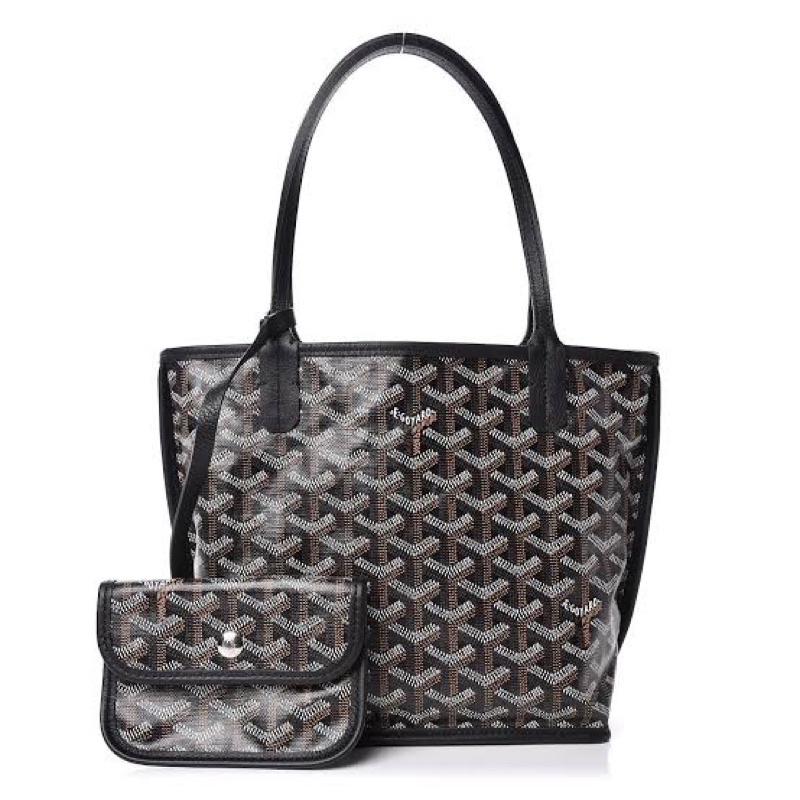 preloved Goyard Mini Anjou Black (reversible)
