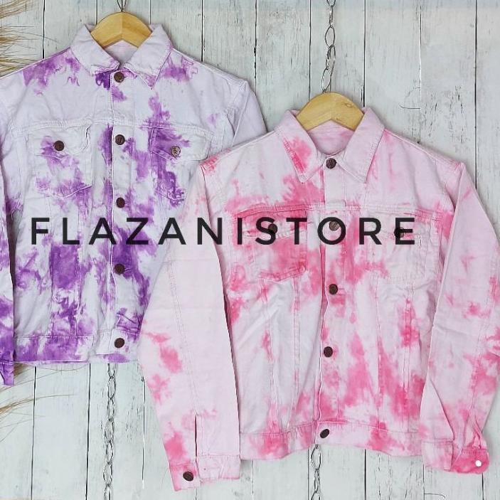 Termurah (czg-597) AERO JACKET  JEANS TIEDYE TERBARU /JAKET TIEDYE / BIONDY JAKET BIONDI / ALORA J