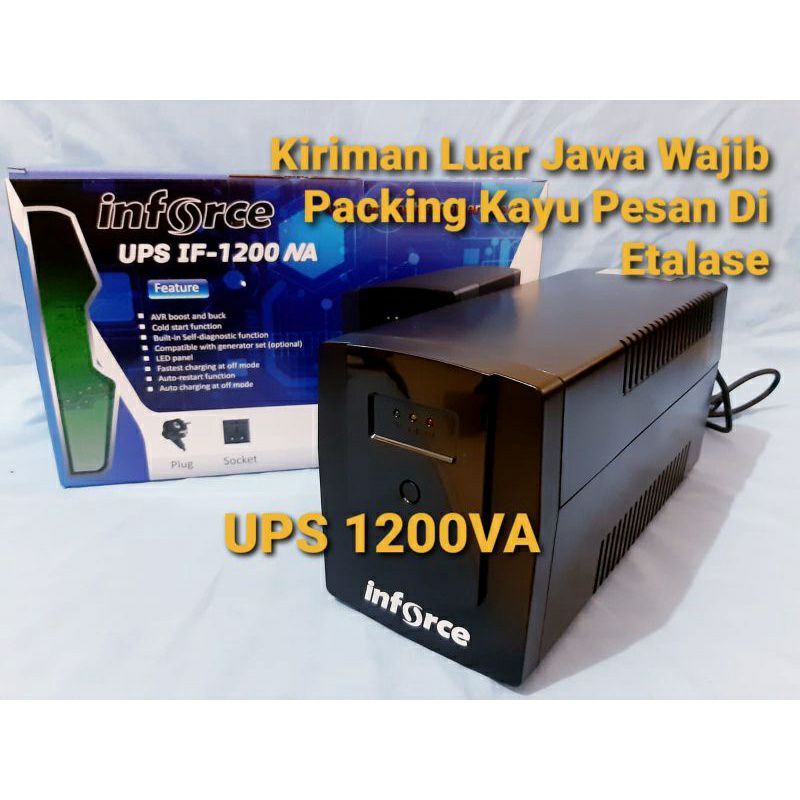 UPS INFORCE 1200WA UPS 1200WA INFORCE WITH DIGITAL DISPLAY - UPS INFORCE 1200 WA STABLIZER - UPS INFORCE IF 1200 WA