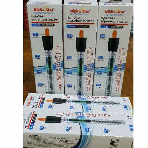 EE1 Alat Penghangat Air Otomatis Akuarium Suhu Stabil | Water HEATER AQUARIUM Nikita Q3 50Watt Aqua