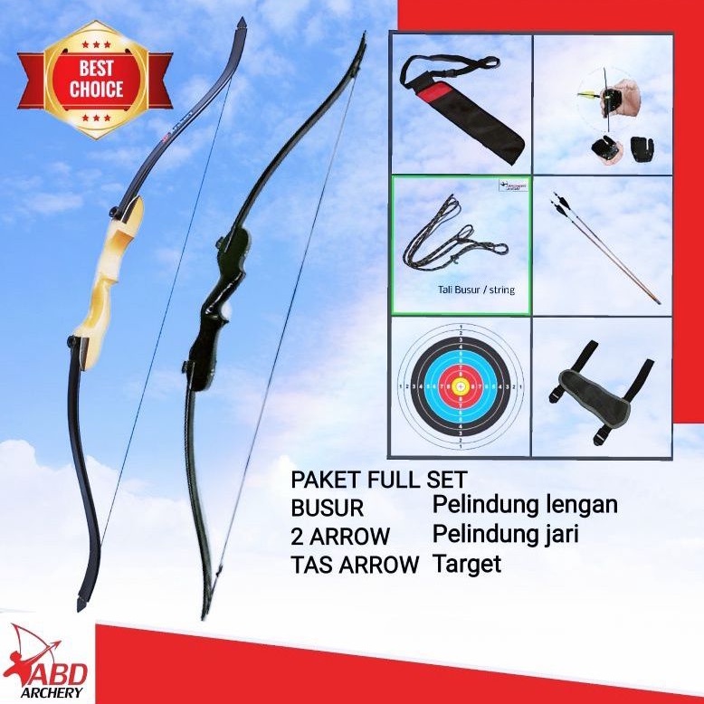 FULL SET BUSUR PANAH PEMULA DEWASA